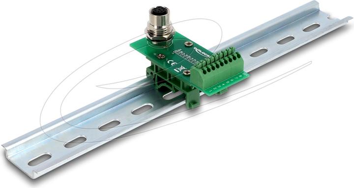 Image du produit Delock Module de transfert M12 Adaptateur 8 broches A-codé femelle vers 9