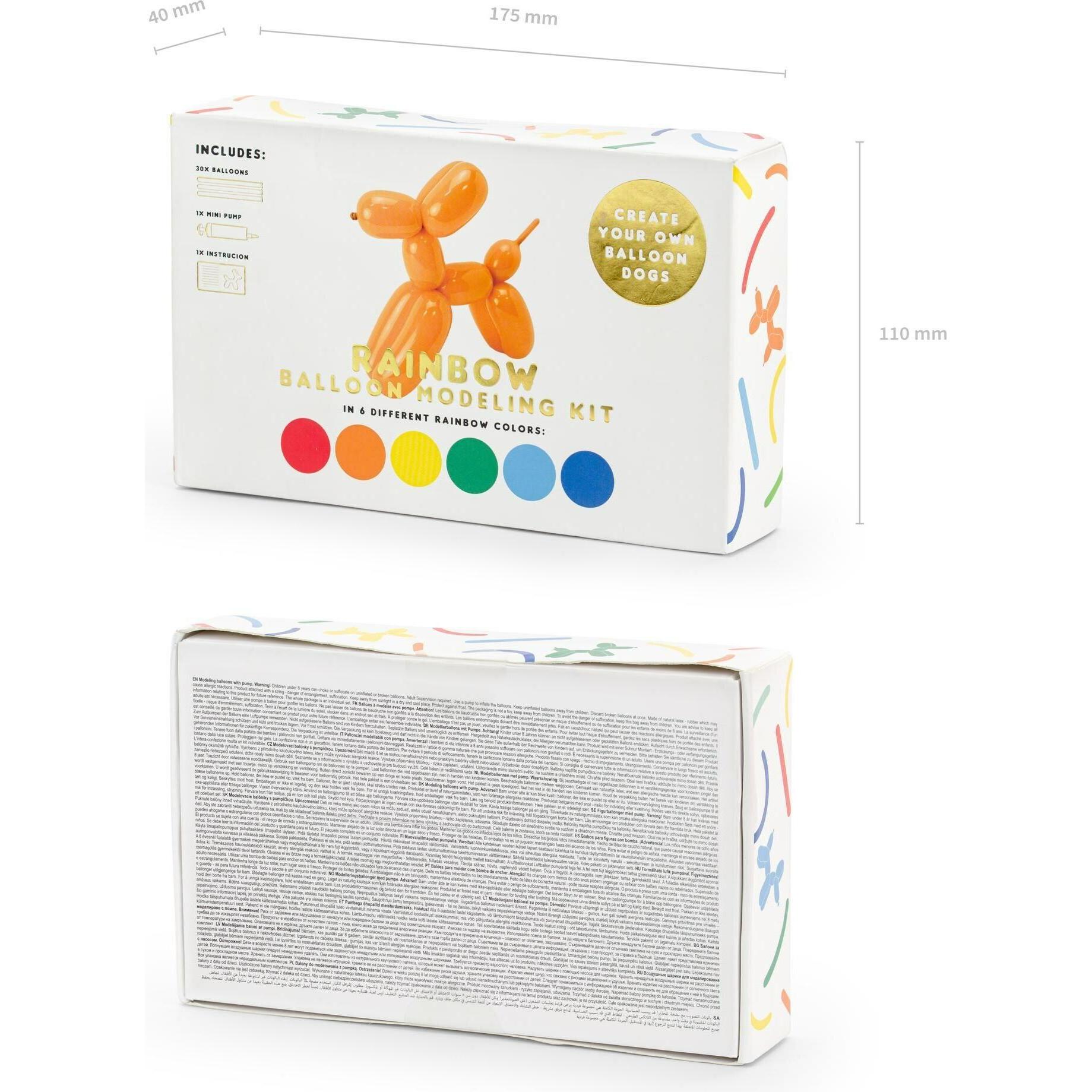 Thumbnail - Partydeco Kit de Ballons de Modelage - Arc-en-ciel