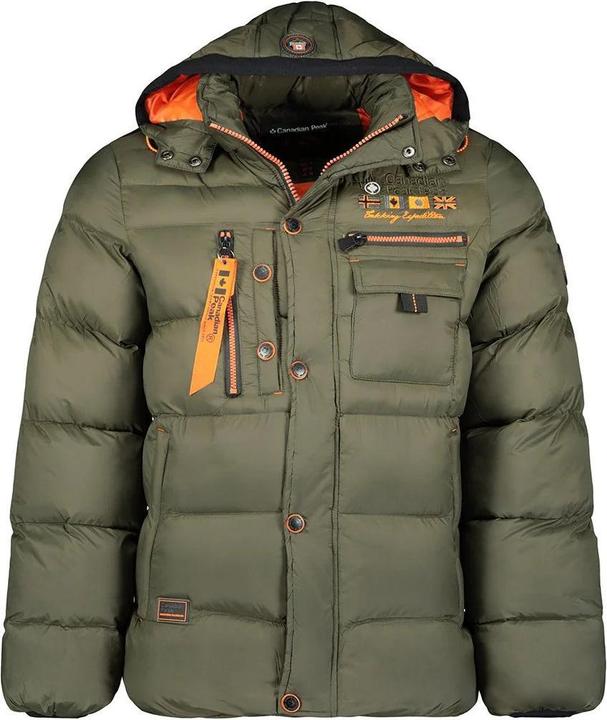 Actual product image Canadian Peak Daunenjacke Winter Khaki mit Kapuze (XL)