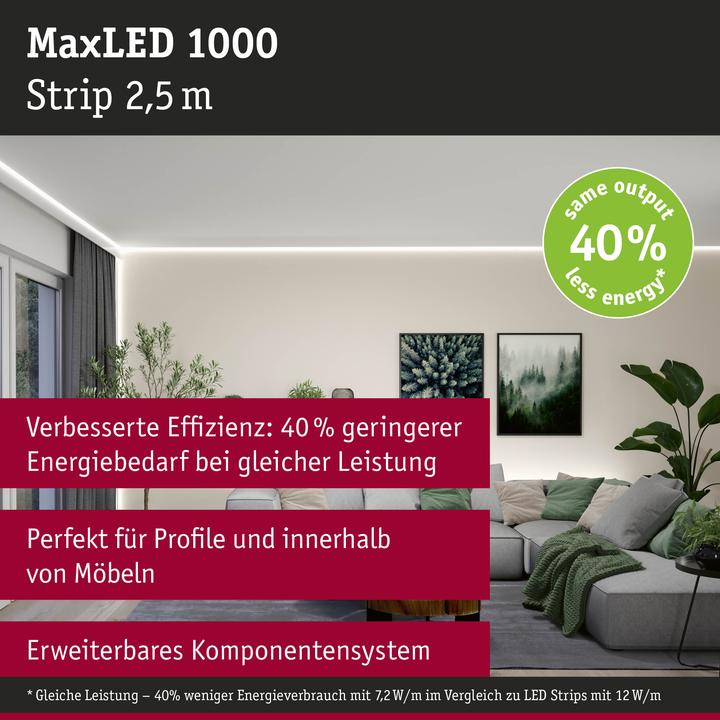 Image du produit Paulmann MaxLED 1000 Stripe (Blanc neutre, 250 cm, Intérieur)