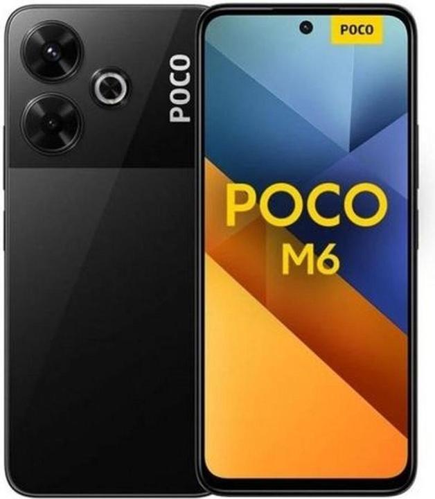 Actual product image Xiaomi Poco M6 (256 GB, Black, 6.79", Hybrid Dual SIM, 4G)
