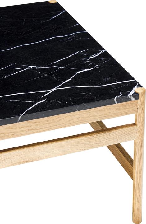 Image du produit Hübsch Table d'appoint Raw Noir/Naturel (60 x 40 x 42 cm)