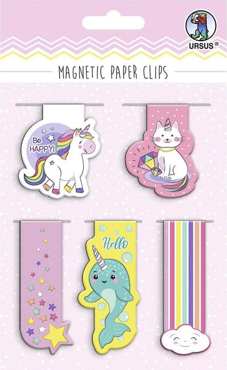 Immagine prodotto Ursus Magnete di tenuta Fermagli di carta Magic Multicolore, 5 pezzi (5 x)