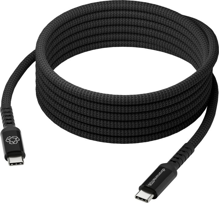 dbramante1928 re-charge IT - Cable - BRD - 3m USB-C/USB-C 100W - BLK (3 m, 100 W)