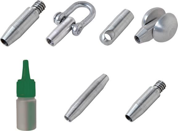 Produktbild Klauke KLA 52055375 Notreparatur Set fÃ¼r Fiberglasstab D=7,5mm