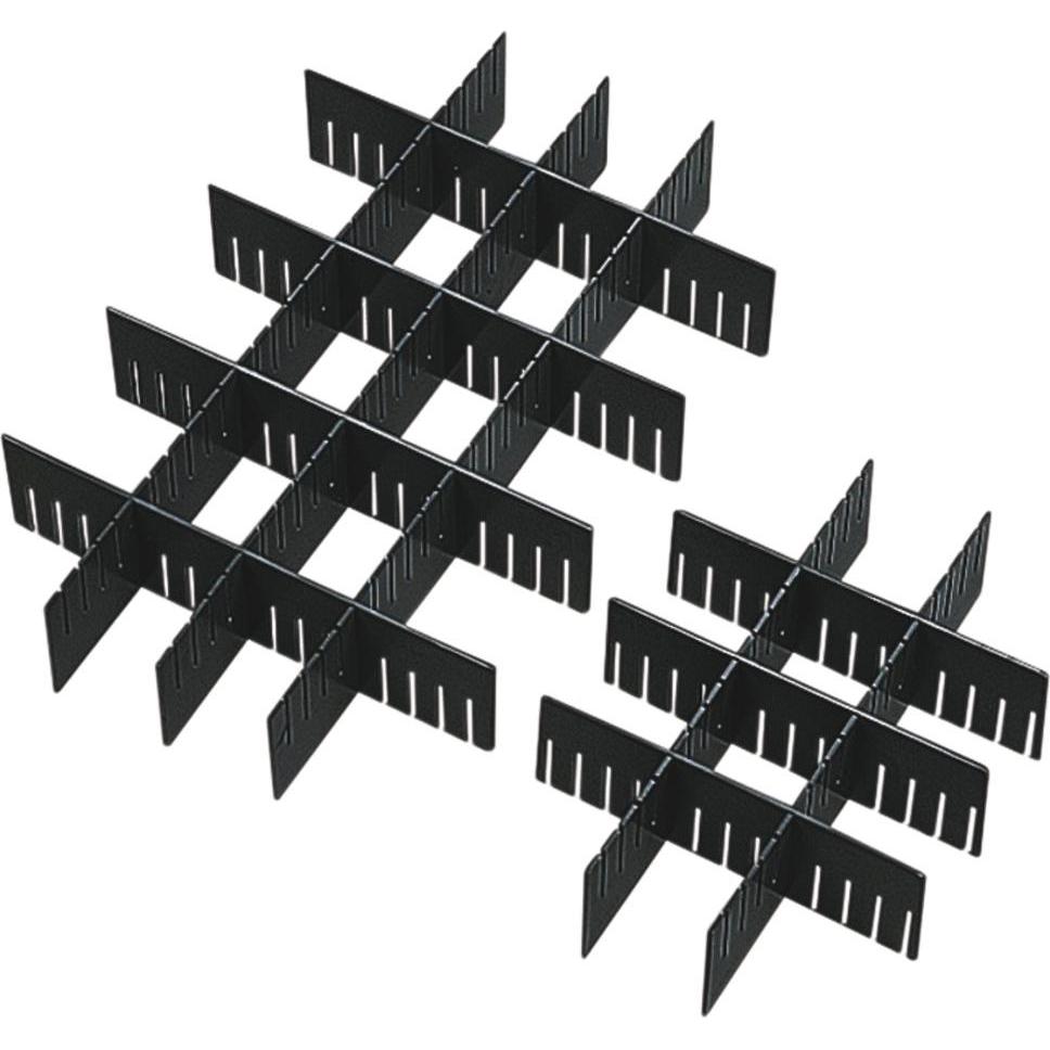 Wetec, Lagerbehälter, Leitfähige Schlitztrennwände, ESD, 555 x 90 mm, 600 x 400 mm