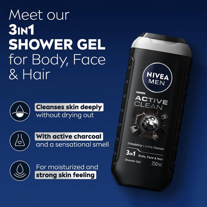 Actual product image NIVEA MEN Men Active Clean (250 ml)