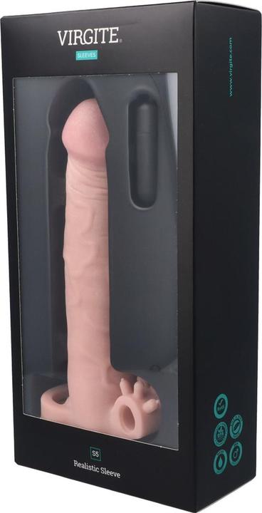 Productafbeelding Virgite Realistische Mouw 19 cm met Trilfunctie