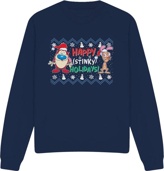 Produktbild Ren & Stimpy Happy Stinky Holidays Sweatshirt (M)