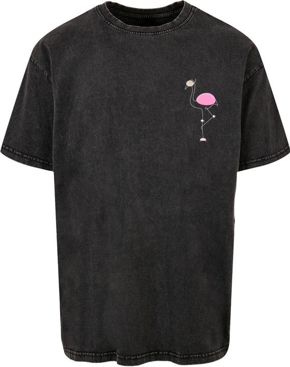 Produktbild Merchcode Flamingo Acid Washed Heavy Oversized Tee - 116899 (XXL)