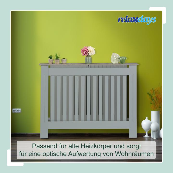 Produktbild Relaxdays HeizkÃ¶rperverkleidung mit Lamellen