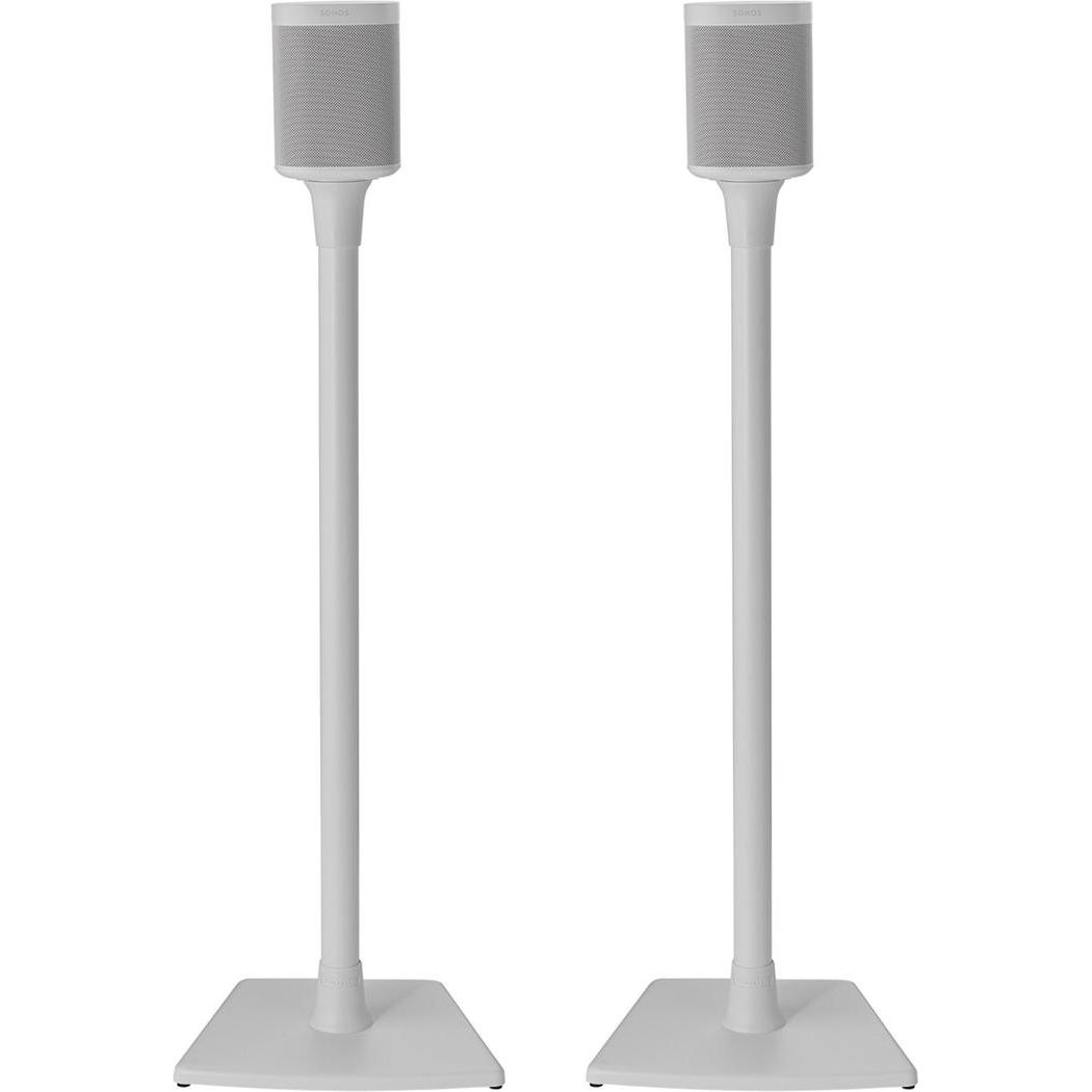 Sanus Ständer zu Sonos ONE, PLAY:1, Play:3 (1 Paar, Ständer), Lautsprecher Ständer + Wandmontage, Weiss