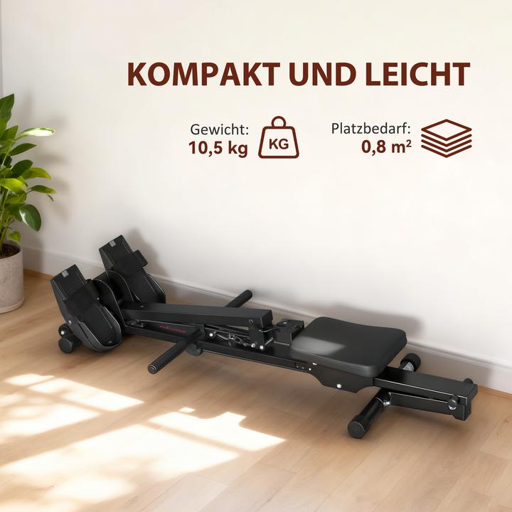 Produktbild SportNow Rudergerät Stahl, ABS Schwarz