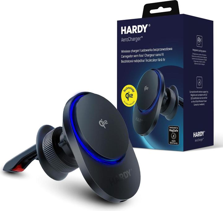 Actual product image 3MK Ładowarka indukcyjna Hardy AeroCharger 15W MPP Qi2 czarny (15 W)