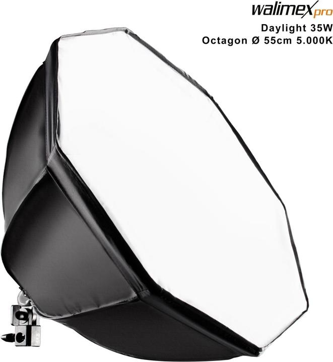 Produktbild Walimex pro LED 35W Octagon Ø55cm Daylight 5.000K (Studioleuchte)