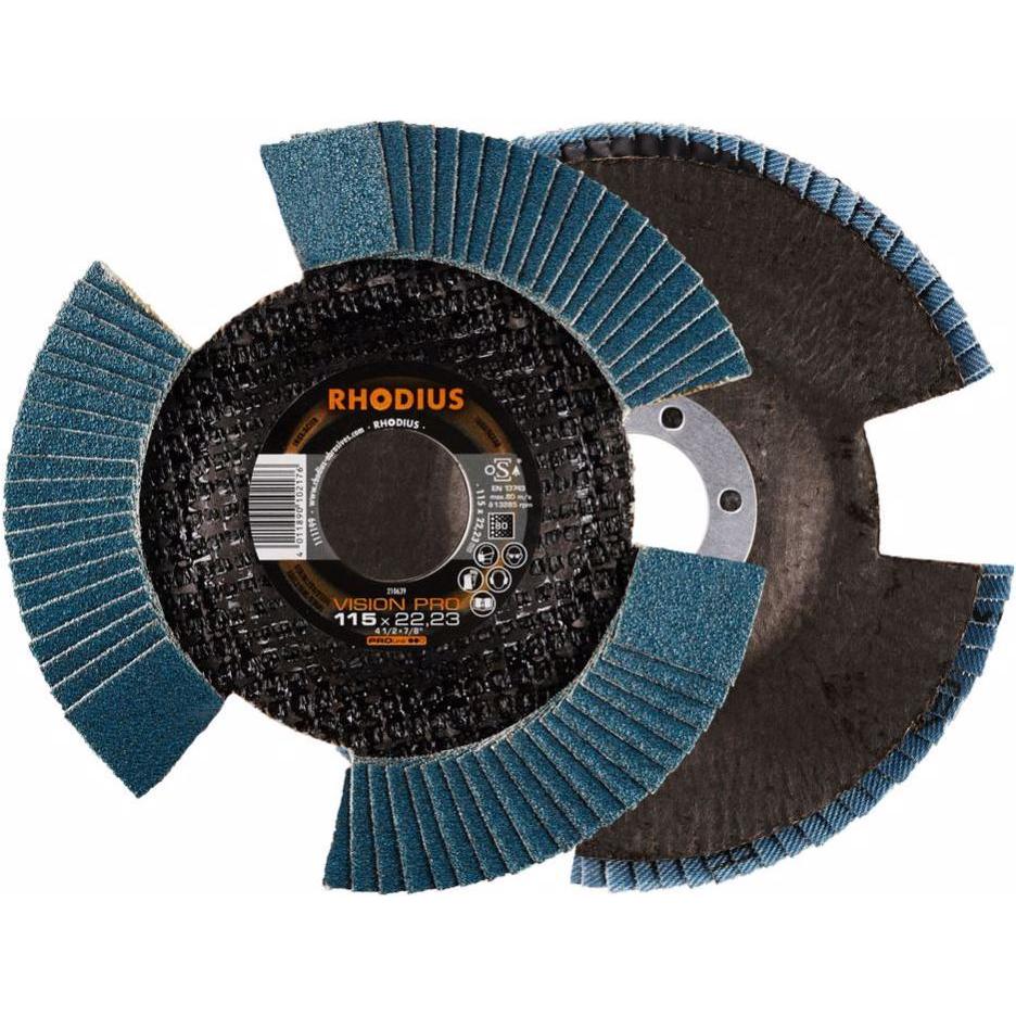 Rhodius, Schleifmittel, Fächerschleifscheiben Ø115mm K80 5er Pack (80)