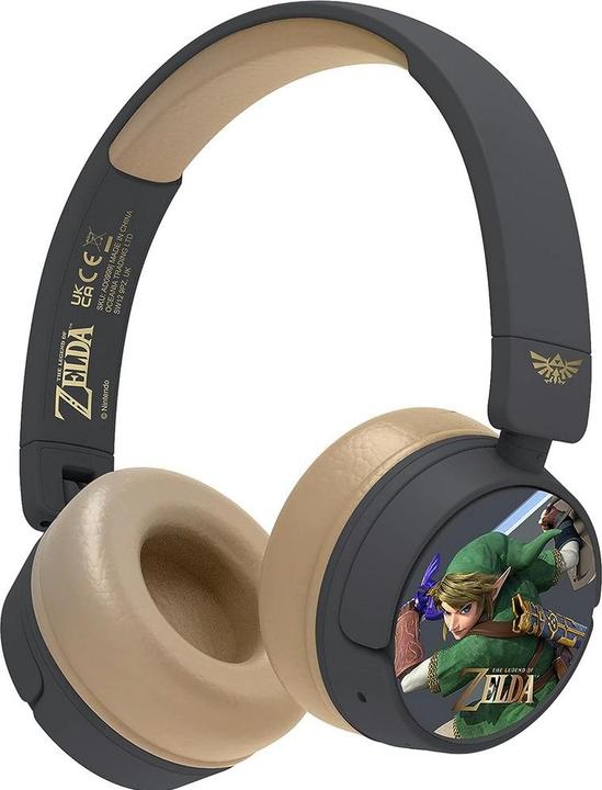 Actual product image The Legend of Zelda Childrens/Kids Link Wireless Headphones (ANC, 24 h, Wireless)
