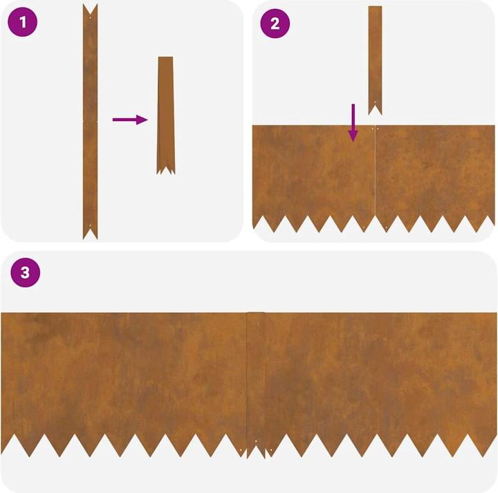 Produktbild vidaXL Gartenumrandung (100 cm)