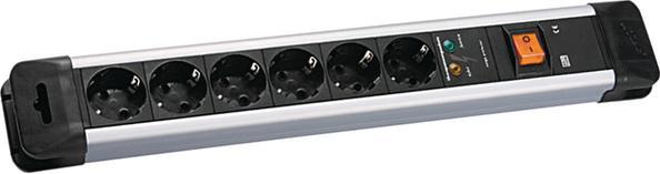 Produktbild Bachmann Steckdosenleiste CONNECTUS, 6-fach (6x, CEE 7/3, 2 m)