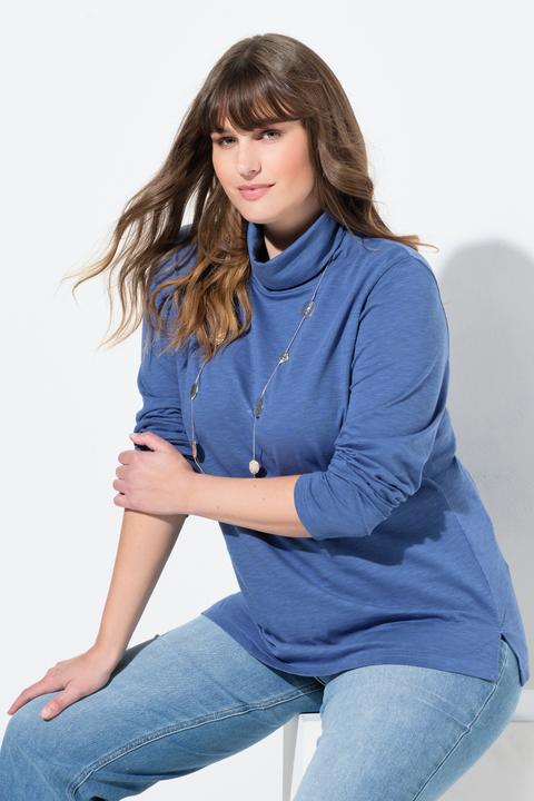 Produktbild Ulla Popken Shirt, Rollkragen, Slim, Langarm (60)