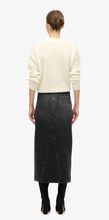 Actual product image Superdry Denim Split Maxi Skirt (34)