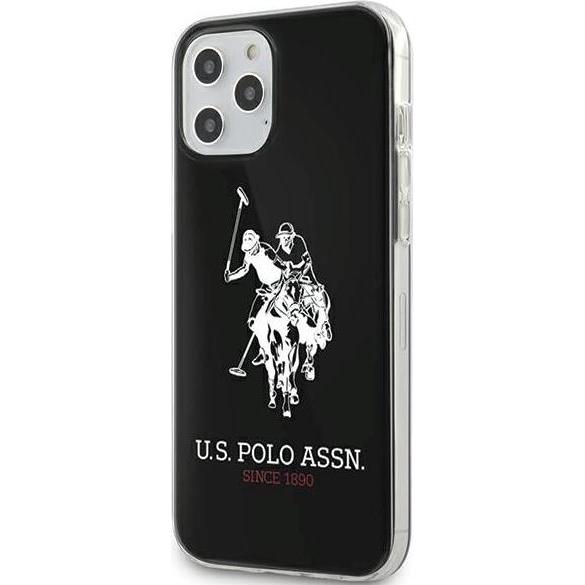 Thumbnail - U.S. Polo US Polo - Cover Shiny Big - IPhone 12 12 Pro (Apple iPhone 12), Smartphone Hülle, Schwarz