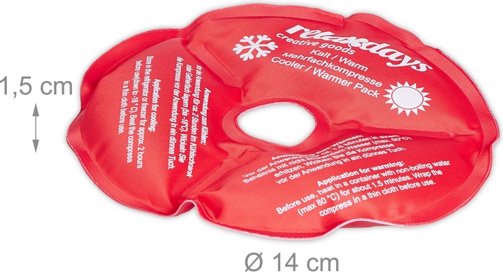Immagine prodotto Relaxdays 4x ginocchiere di raffreddamento (4 x, 110 g)
