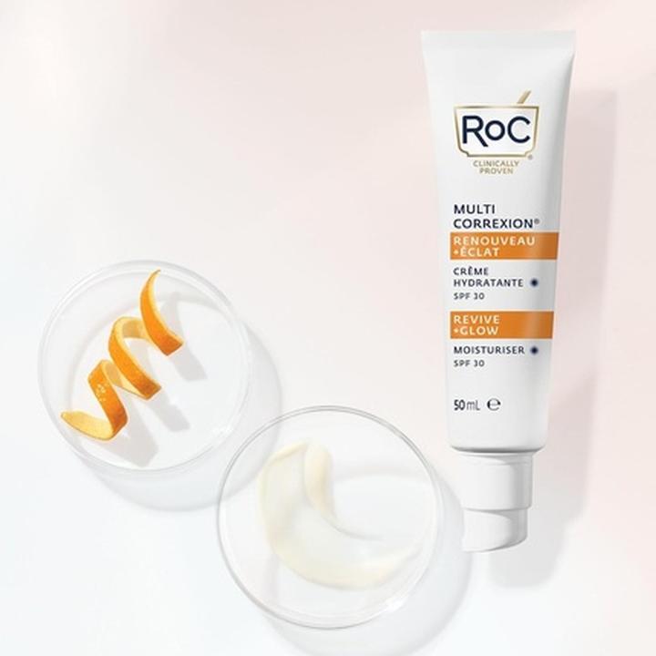 Immagine prodotto Roc Multi Correxion Revive + Glow Moisturiser SPF 30 with Vitamin C for Hydration and Sun Protection (Crema solare viso, SPF 30)