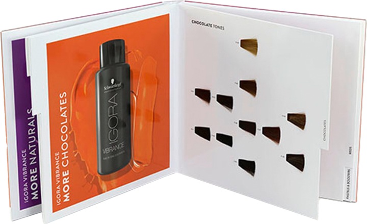 Actual product image Schwarzkopf Professional IGORA VIBRANCE Compact colour chart