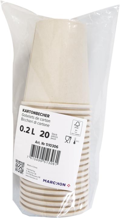 Actual product image Party Carton To Go cup 2 dl 20 pieces (20 x)