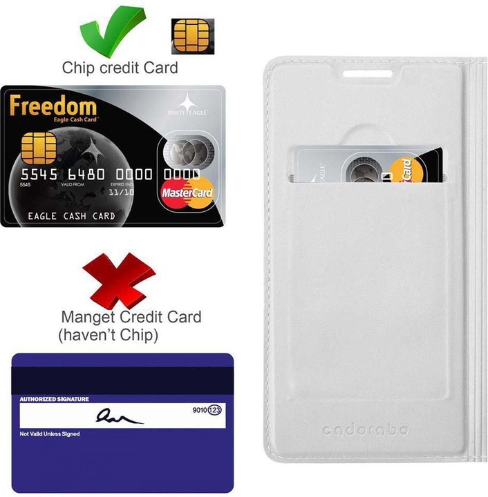 Actual product image Cadorabo Book Classy Style Cover (Huawei P8)