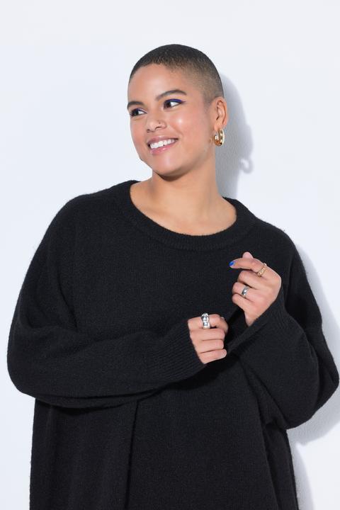 Produktbild Studio Untold Strickkleid, oversized, Midikleid, Rundhals, Langarm (46)