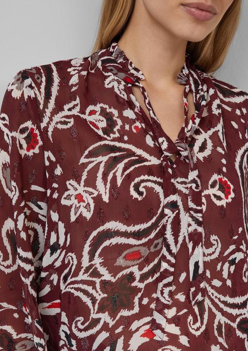 Immagine prodotto s.Oliver Bluse Semitransparente Chiffon-Bluse mit All-over-Print (46)