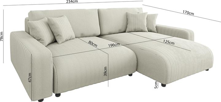 Actual product image Ropez Sara (Corner sofa)