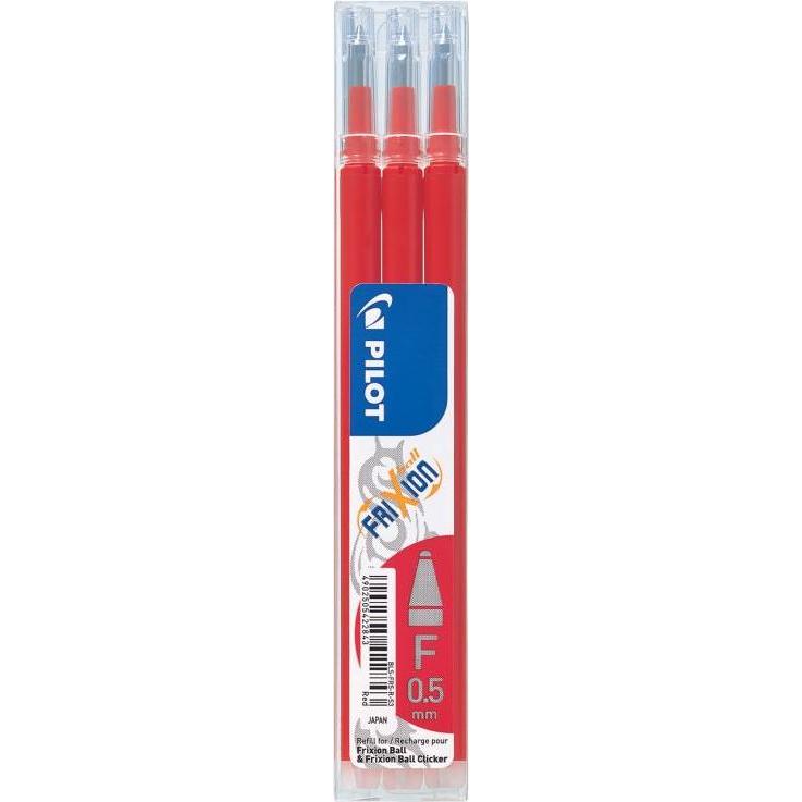 Pilot, Ersatzpatrone, FriXion Refill Set à 3 (Ersatzmine, Rot, 0.25 mm)