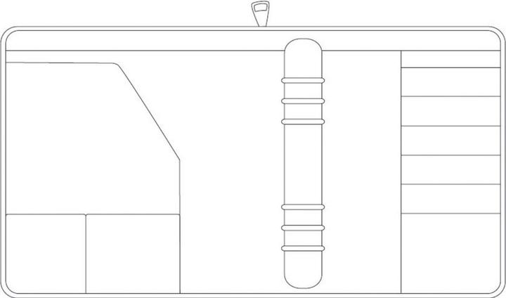 Actual product image Chronoplan Ring binder (A5, German)