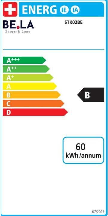 Energie-Label Berger & Lanz Siebträger- Kaffeemaschine STK02BE