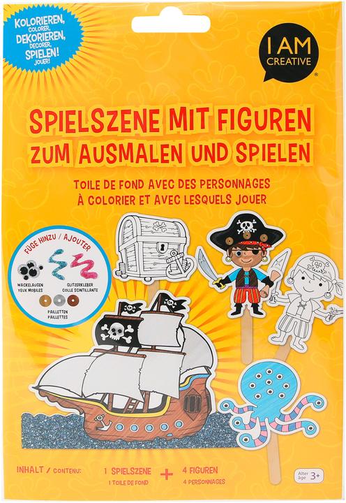 Image du produit I Am Creative I AM CREA Jeu de poupées MAA4087.5 Pirate, papier, 5 pcs.