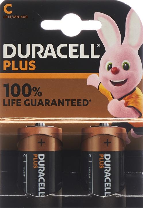Produktbild Duracell Plus (2 Stk., C / Baby / LR14 / R14)