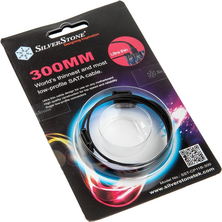 Immagine prodotto Silverstone SST-CP11B Cavo SATA a profilo super basso