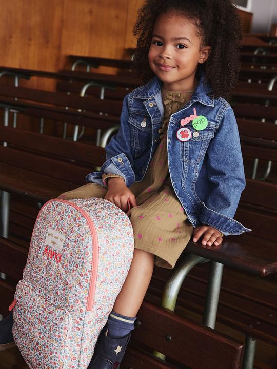Image du produit Vertbaudet Geblümter Mädchen Grundschul-Rucksack BERGAMOTTE