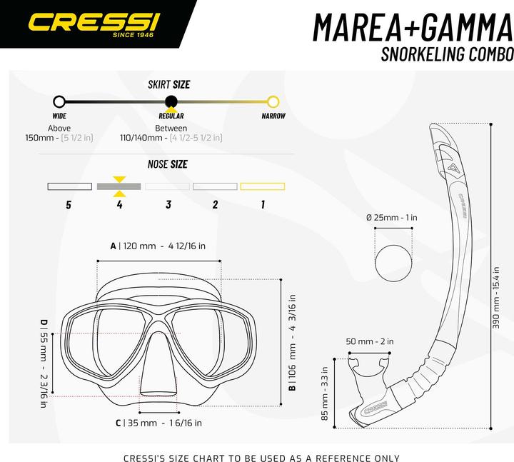 Actual product image Cressi Marea + Gamma