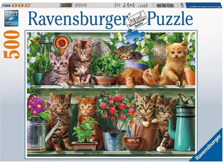 Immagine prodotto Ravensburger Katzen im Regal (500 pezzi)
