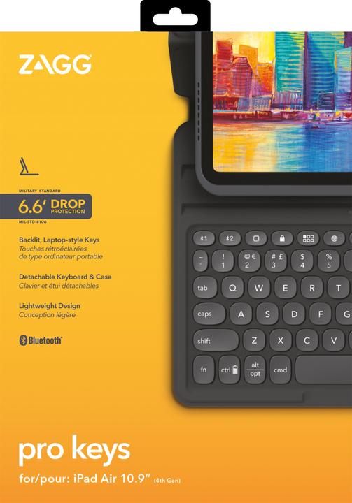 Produktbild Zagg Pro keys (Eng. Int., iPad Air 2020 (4. Gen))