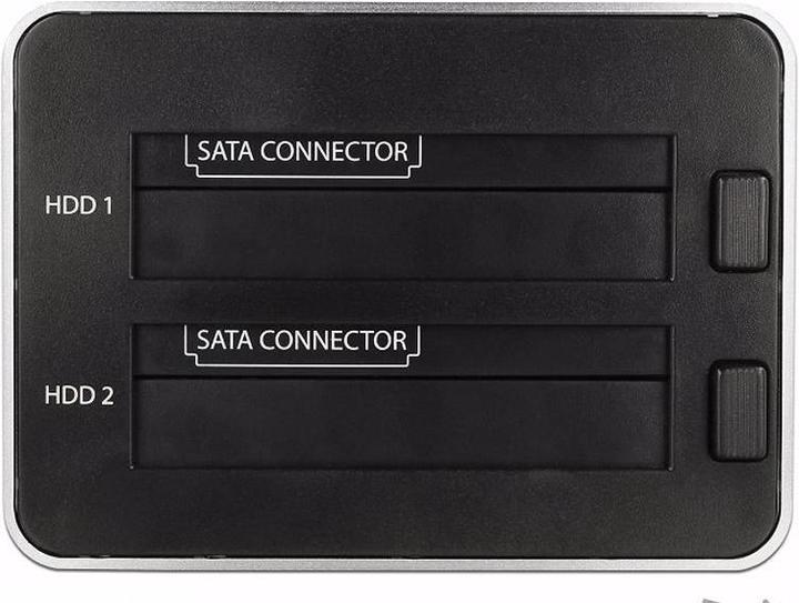Image du produit Delock Double station d'accueil pour 2 x SATA HDD / SSD