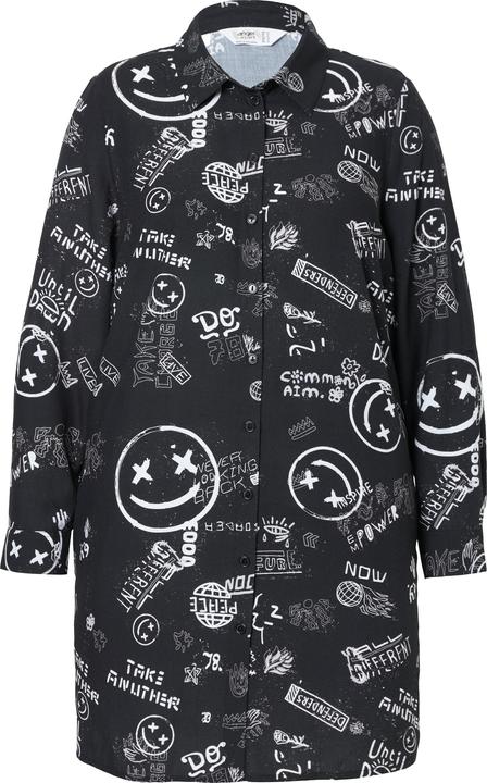 Immagine prodotto Angel of Style Hemdbluse, Straight Fit, Scribblemuster mit Smileys (44)