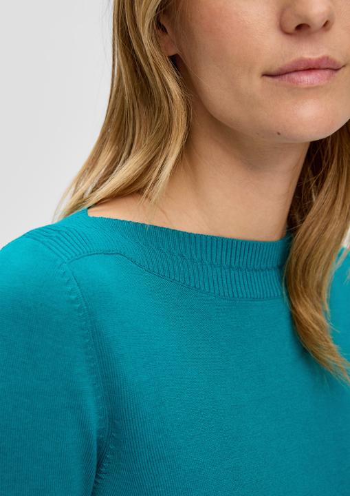 Produktbild s.Oliver Strickpullover Strickpullover mit U-Boot-Ausschnitt (42)