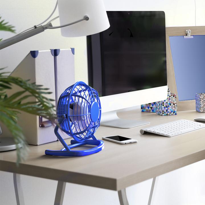 Image du produit CSL Mini ventilateur USB, ventilateur de table inclinable, interrupteur marche/arrêt, optimal pour le