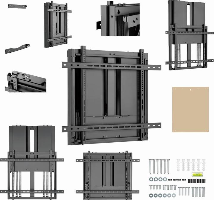 Image du produit Gembird Support mural TV réglable en hauteur (Mur, 70 kg, 43" - 90")