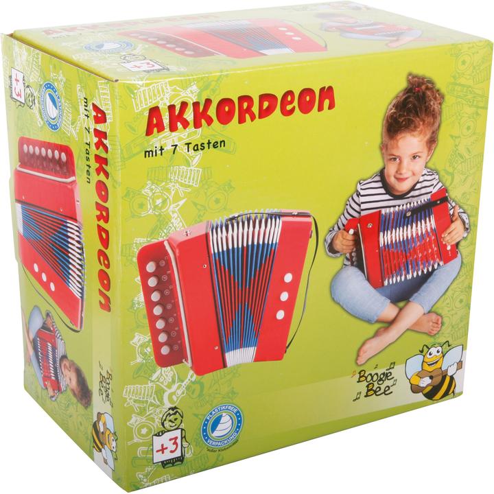 Actual product image Boogie Bee accordion 7 keys (Dutch, English, French, German, Italian)
